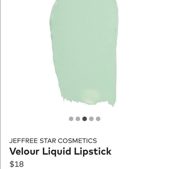 NEW! JEFFREE STAR VELOUR LIQUID Matte LIPSTICK in HIGH SOCIETY Mint Green - Picture 10 of 15